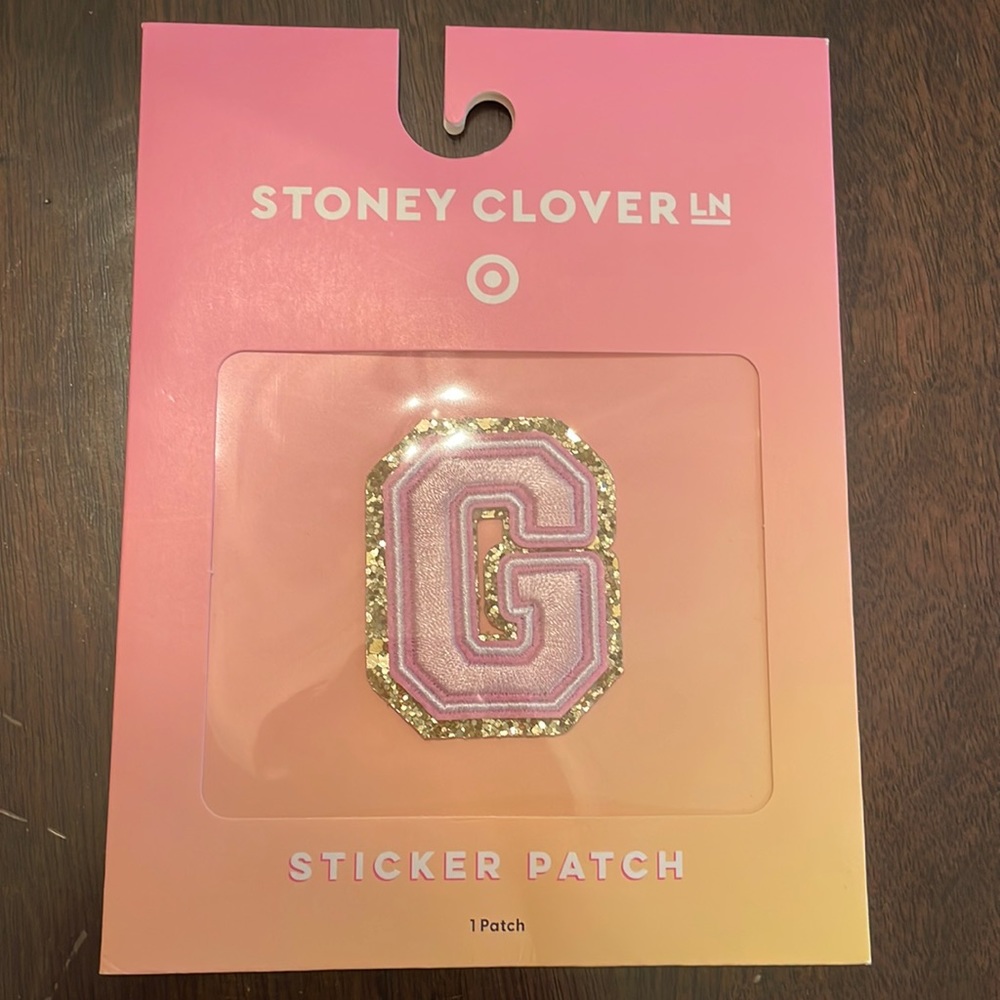 Stoney Clover X Target letter “G” patch